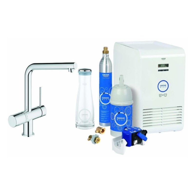 GROHE Blue® Minta Starter Kit 31347 Wasserhahn mit Karbonisator und Kühler